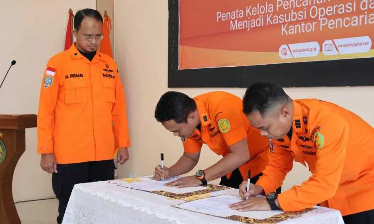 Serah Terima Jabatan, Abdul Rahman, S.E di Promosikan Sebagai Kakansar Natuna