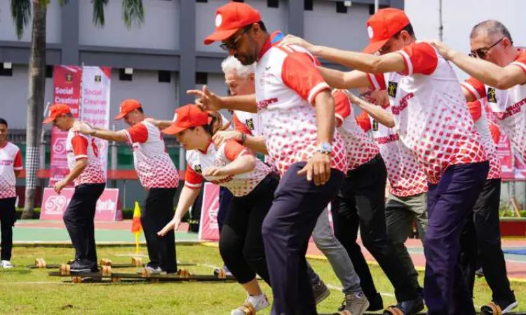 Peringatan HBP Ke&59, Puluhan Duta Besar dan Menkumham Bertanding Olahraga Bersama Narapidana