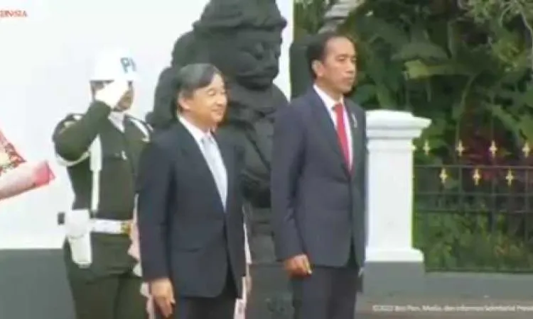 Presiden Jokowi Sambut Kunjungan Kaisar Jepang Naruhito di Istana Bogor