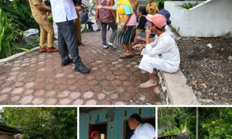 Bupati Humbahas Tinjau Penataan Lingkungan Wilayah Desa dan Sapa Warga di Desa Simamora Kecamatan Baktiraja