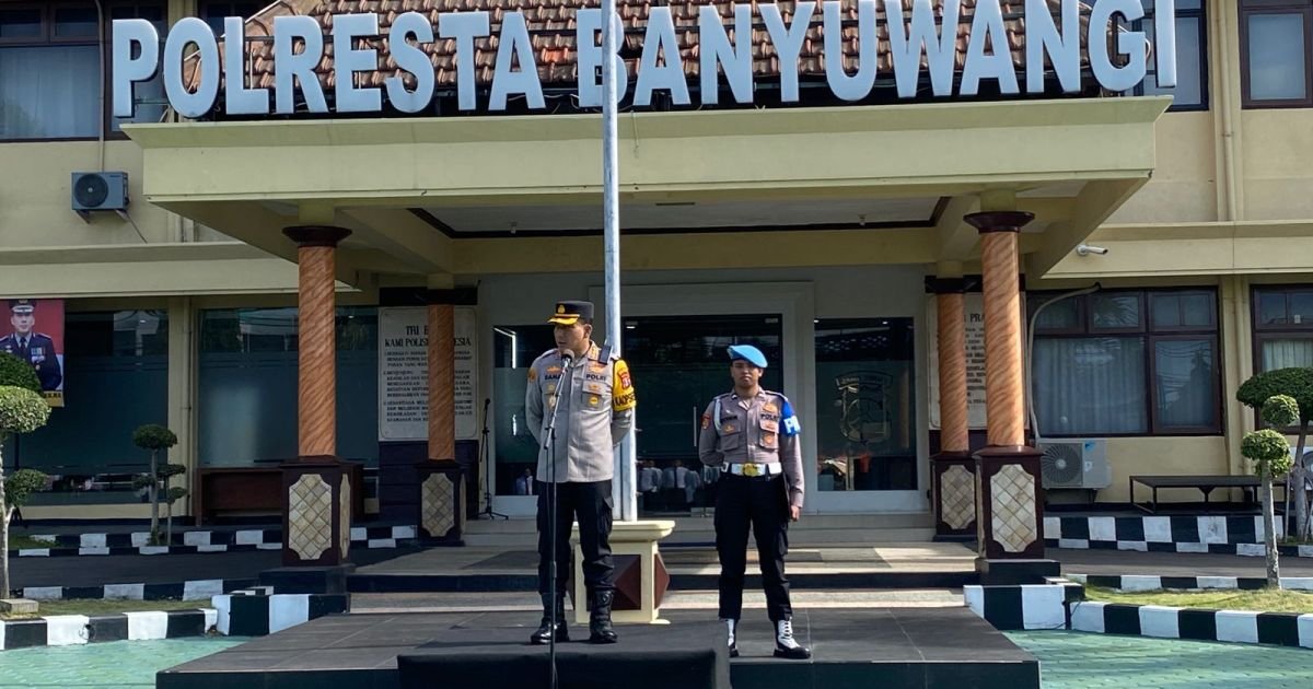 Apel Jam Pimpinan, Kapolresta Banyuwangi Tekankan Soliditas dan Komitmen Jaga Kamtibmas
