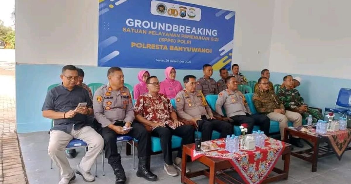 Dukung program MBG, Polresta Banyuwangi Ikuti Ground Breaking 442 Satuan Pelayanan Pemenuhan Gizi secara Virtual
