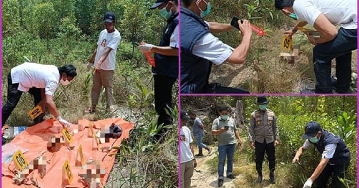 Polsek Singingi Hilir Olah TKP