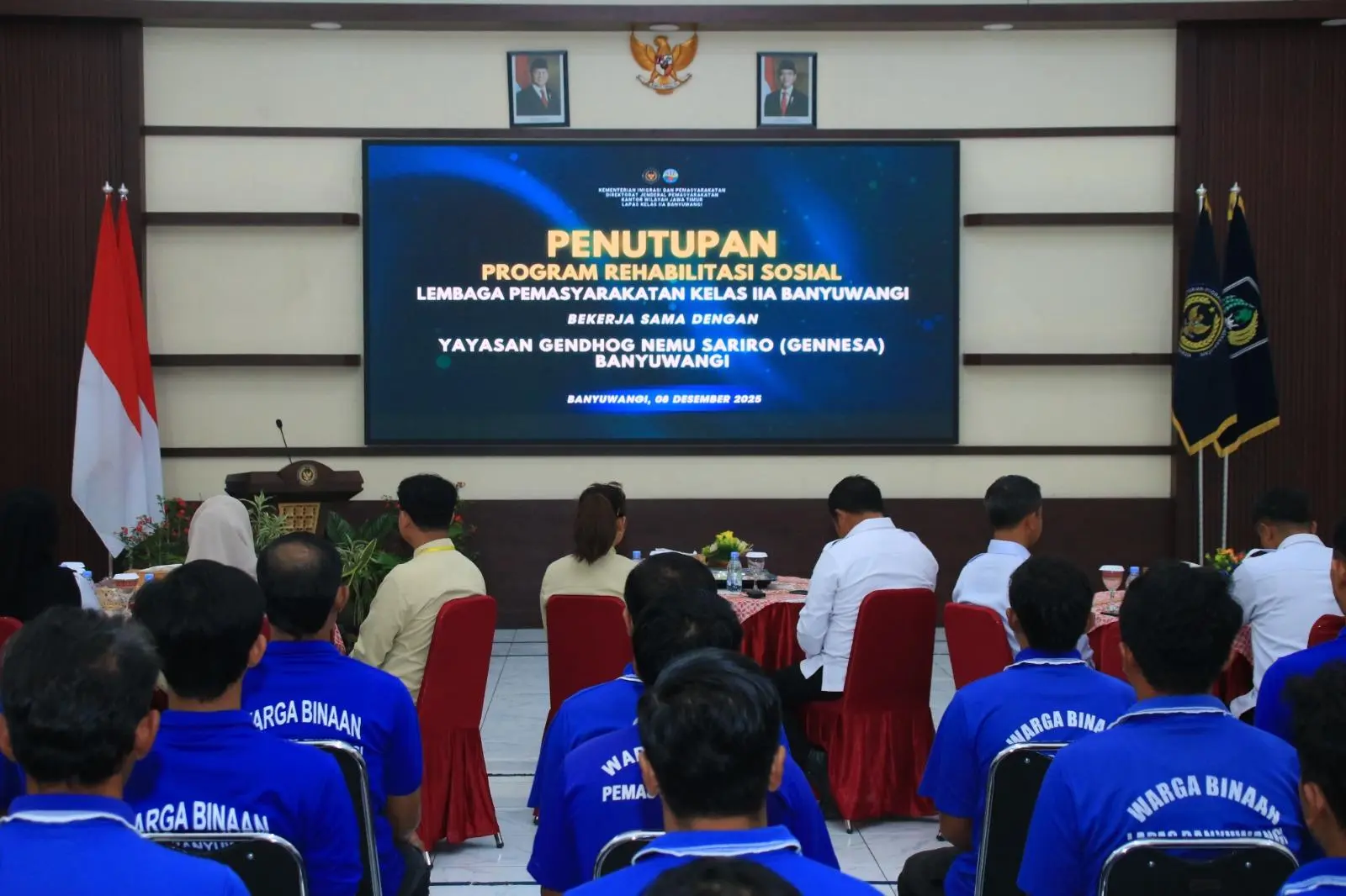 Program Rehabilitasi Sosial Resmi Ditutup, Warga Binaan Lapas Banyuwangi Siap Bawa Perubahan