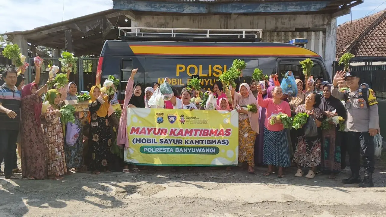 Warga Sambut Antusias Program Mayur Kamtibmas Polresta Banyuwangi