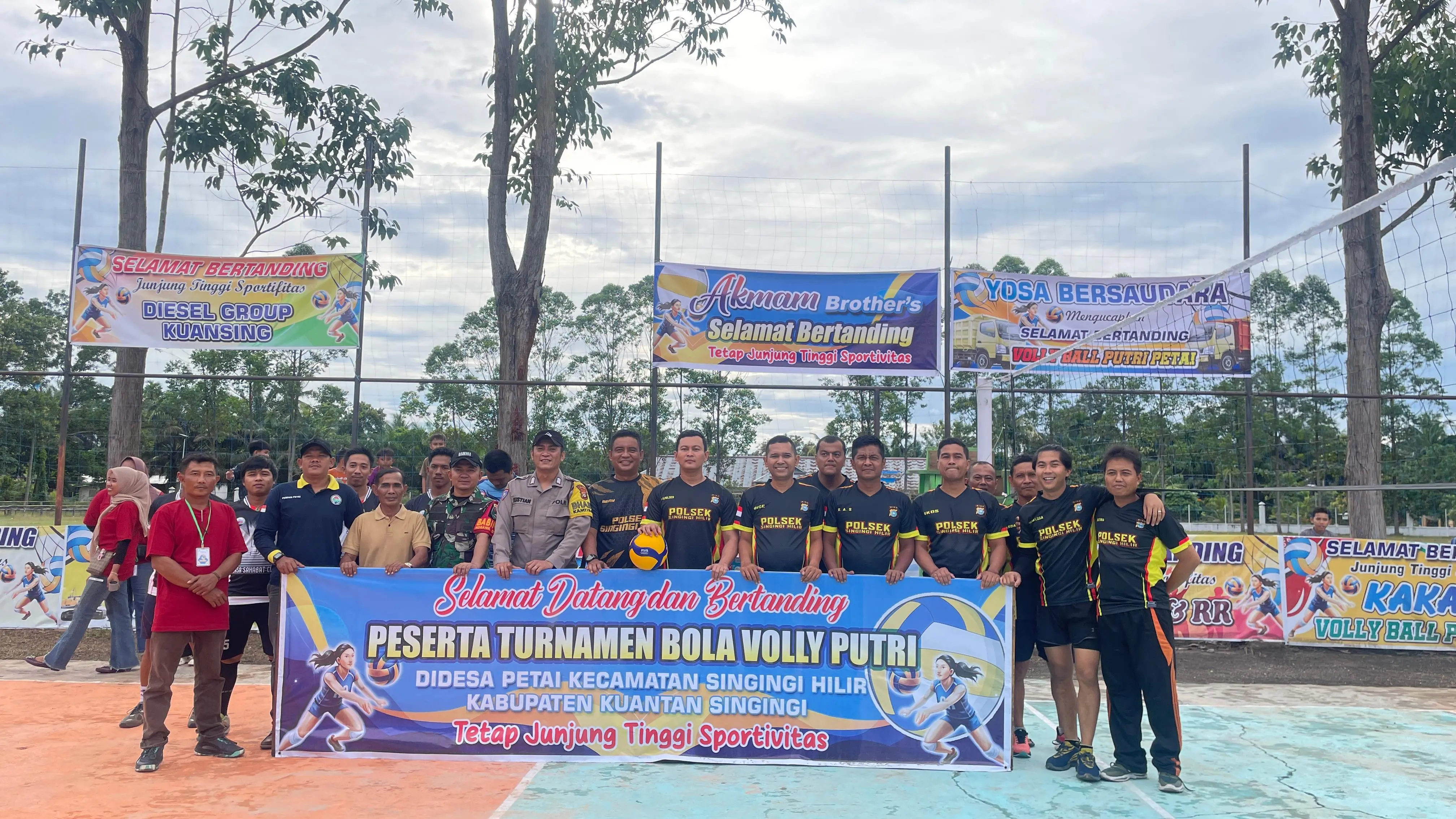 Turnamen Voli Putri Desa Petai 2025 Resmi di mulai